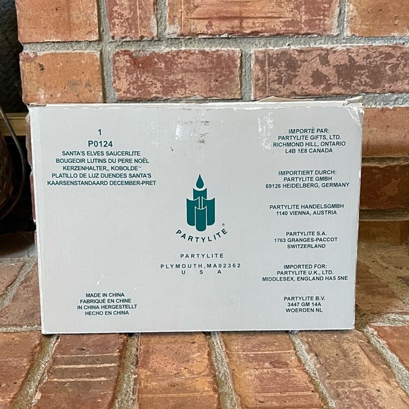 PartyLite Santa's Elves Saucerlite with Box - Picture 9 of 9